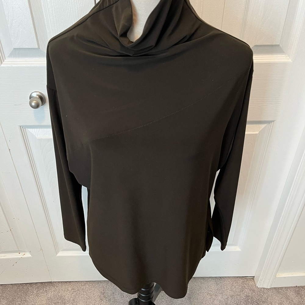 Sympli size 8Elegant Brown Cowl Neck Top